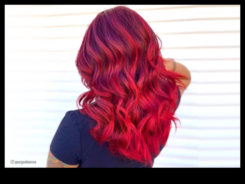 Crimson Confidence תסרוקות באדום ואחום מודגש למראה עז 3 בטחון ארגמן: תסרוקות אדומות וערמוניות להצהרות אופנה נועזות