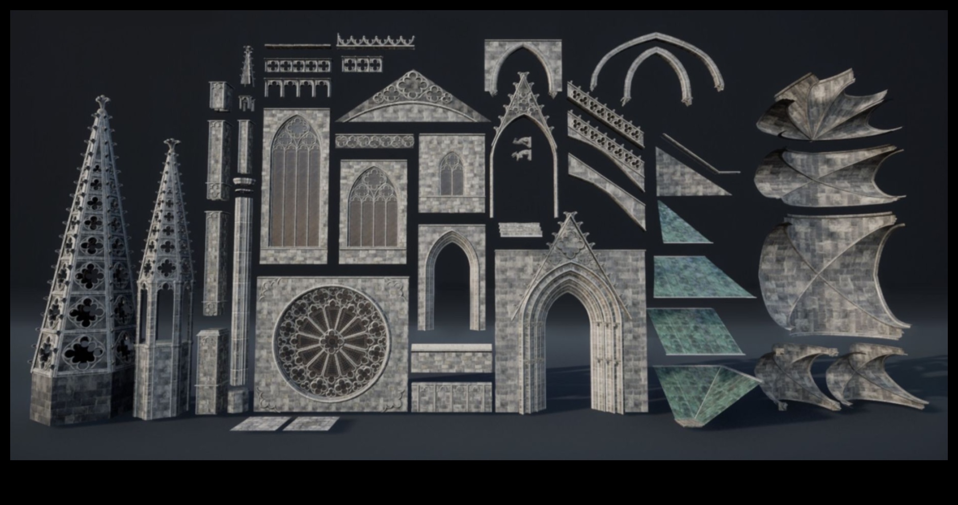 Gothic Grandeur Alive: יצירת יופי אדריכלי בפיקסלים